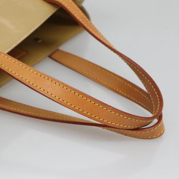 LOUIS VUITTON Monogram Vernis Reade MM Hand Bag Beige M91141 - Picture 7 of 16